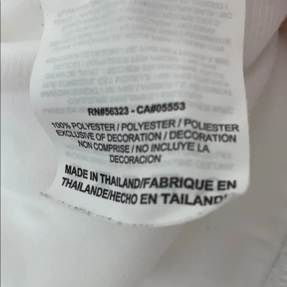 Nike track jacket white w/gray stripes - Picture 8 of 8